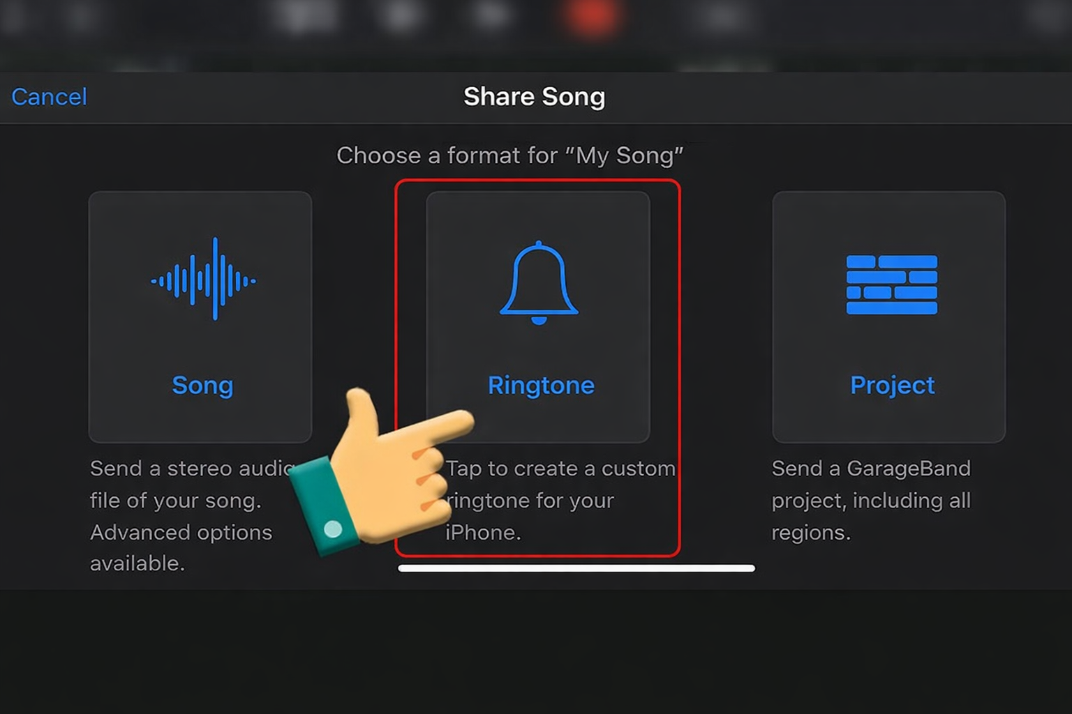 How to set Sound as iPhone ringtone step 12