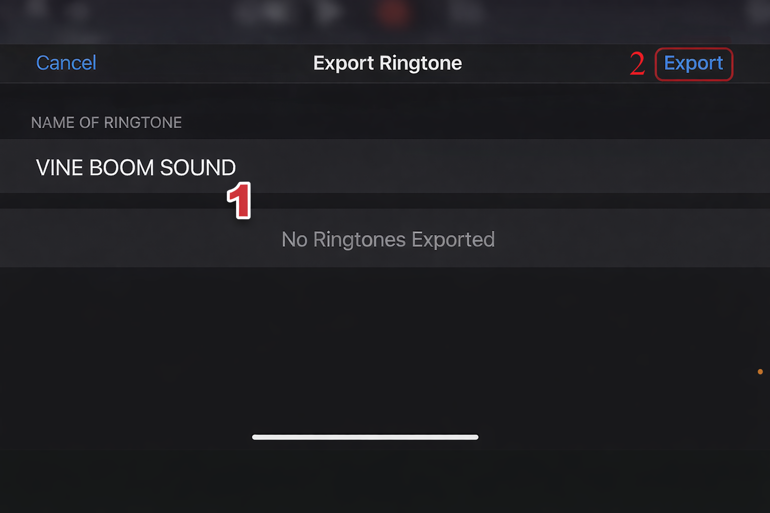How to set Sound as iPhone ringtone step 14