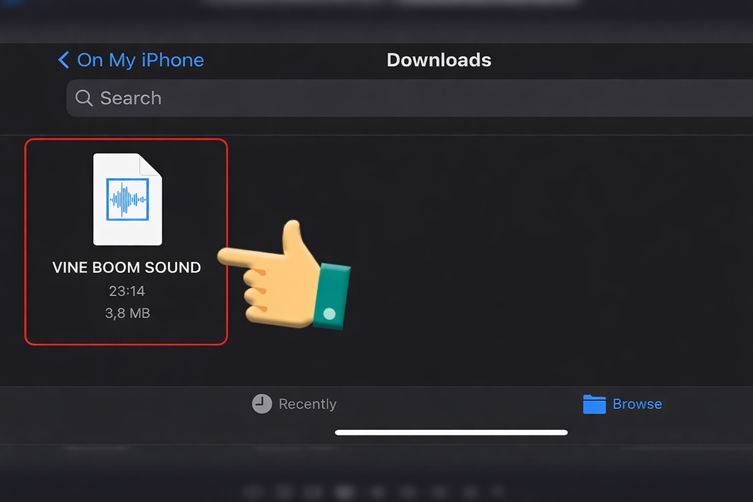 How to set Sound as iPhone ringtone step 6