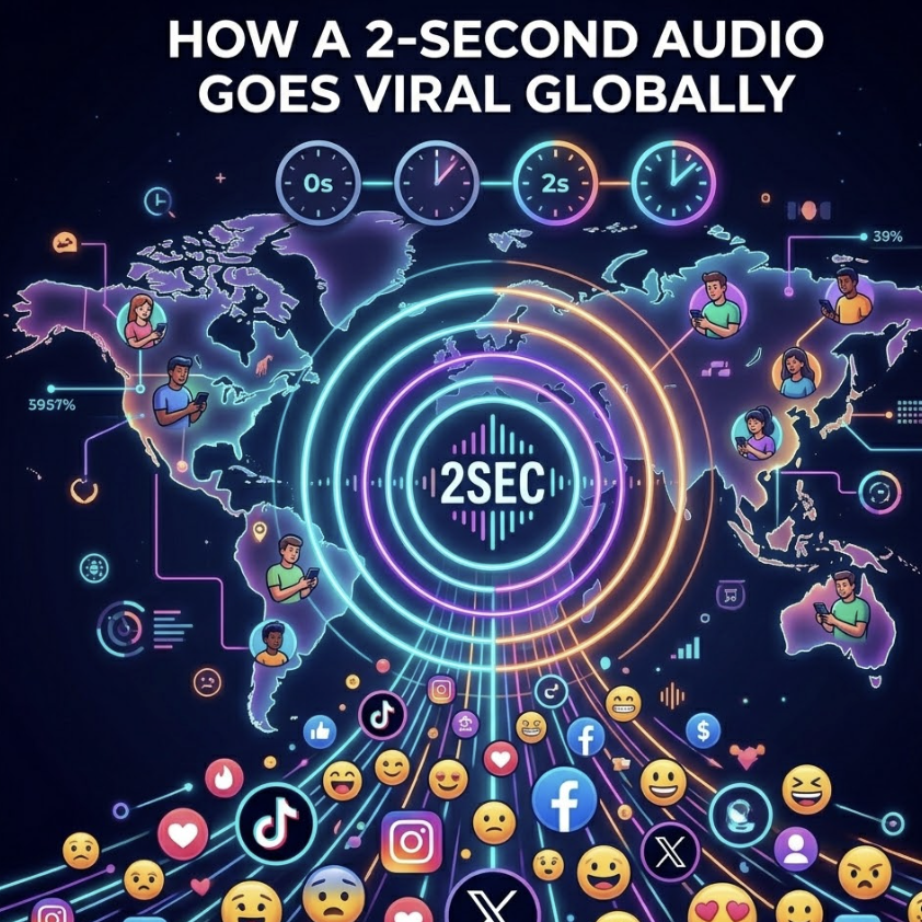 How a 2-Second Audio Goes Viral Globally